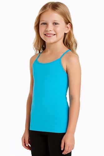 Image of Kurve Girl's Sleeveless Tank Top - Stretch Undershirts Cami Camisole, UV Protective Fabric, Rated UPF 50+ (Made in USA)