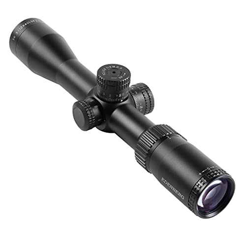 Edenberg 3-12x40 Parallax Adjustment, Rifle Scope for Hunting ,30mm Tube ,Lockable W/E Turrets , Wide Field of View, Fast Focus Eyepiece, Long Eye Relief,Flip Up Cover
