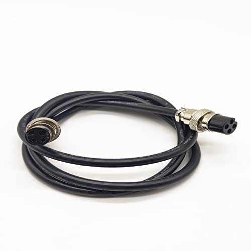 Conector cordón aviación GX16 hembra doble 4 pines 1M miniatura 2