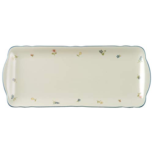 Seltmann Weiden 001.295157 Kuchenplatte eckig, 34.6 x 14.9 x 2.8 cm, Bunt