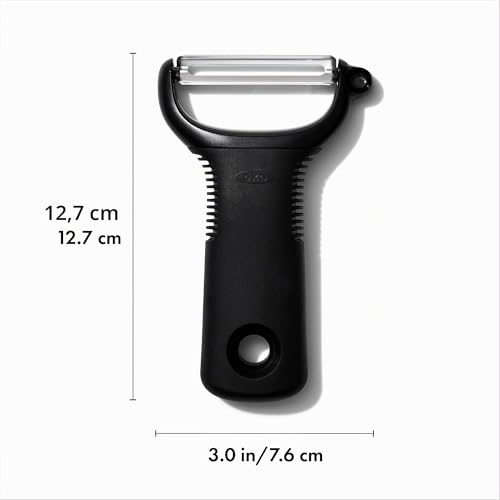 OXO Good Grips – Éplucheur à légumes rasoir en Y - Économe à légumes en inox - Noir – vue 7