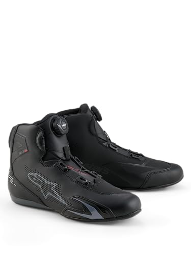 Alpinestars Celer Scarpe da motociclismo, nero/grigio scuro, 10.5