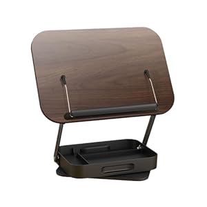 Générique LJO28673FROJAM27 Rotating Cookbook Stand Wood-Grain