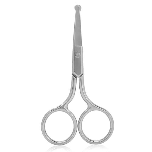 Reviews de Tijeras estetica - los más vendidos. 41 Tijeras para el Pelo de la Nariz, Tijeras de Punta Redondeada de Acero Inoxidable, Tijeras de Belleza para Maquillaje, para Cejas, Nariz, Bigote, Barba(2#)