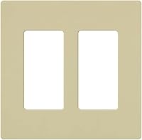 Vista 25 de Lutron CW-2-WH-12 Placa de pared Decorador Claro blanca de 2 Gang (paquete de 12) CW-2-WH