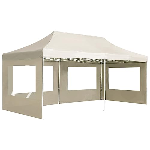 Genérico Carpa Plegable Profesional y Paredes Aluminio Crema 6x3m,Casa y jardín,Jardín,Artículos de Exterior,Estructuras de Exteriores,Carpas y cenadores-45506
