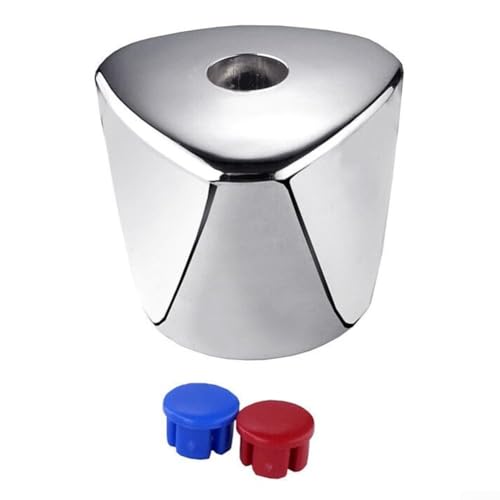 Manillefu Mango giratorio para grifo, repuesto de mango de grifo, manijas ergonómicas con codificación de colores para baños, cocinas y fregaderos utilitarios