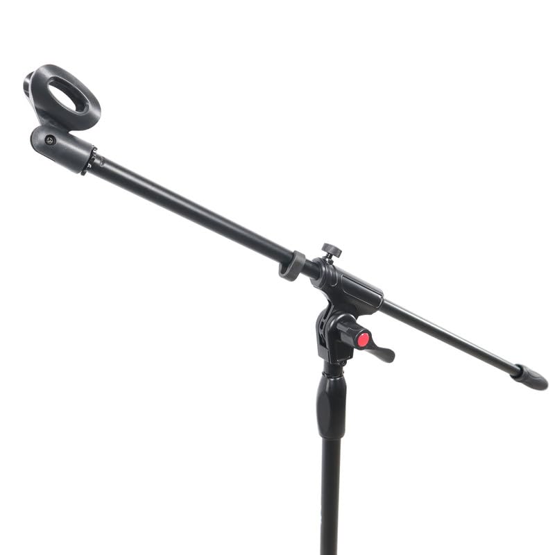 ProX 6 Ft Pro Tripod Microphone Concert Musician DJ Stand With Boom and Mic Clip
