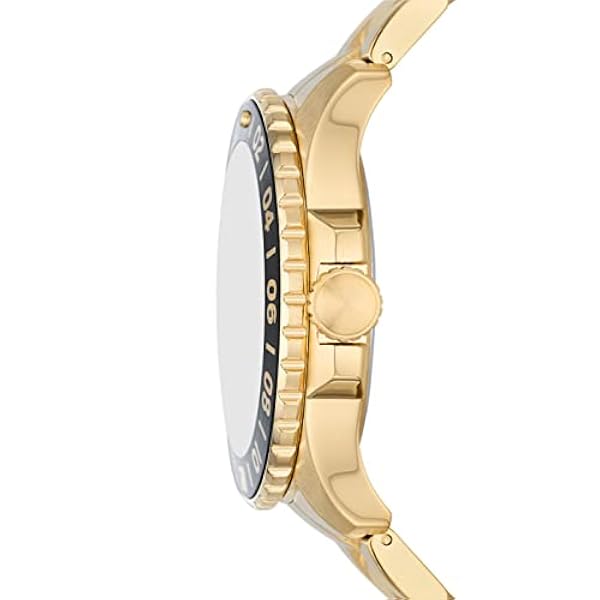 Fossil Reloj Hombre Blue GMT Movement, Acero Inoxidable, 46 Mm Caja