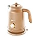 Seehot® 1.7L (57.oz) Electric Kettle with Thermometer, 1200W Large Electric Tea kettle with 304 Stainless Steel,Auto shut off,Hot water kettle Electric for Coffee&Tea-Golden
