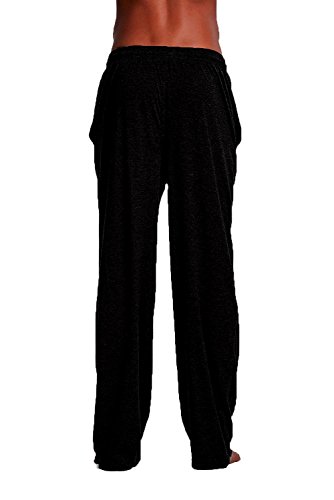 Andrew Scott Men's 6 Pack 100% Cotton Jersey Knit Yoga Lounge & Sleep Pajama Pants (6 Pack - Navy/Black/Royal/Hunter/White/Grey, Small) #TOP1