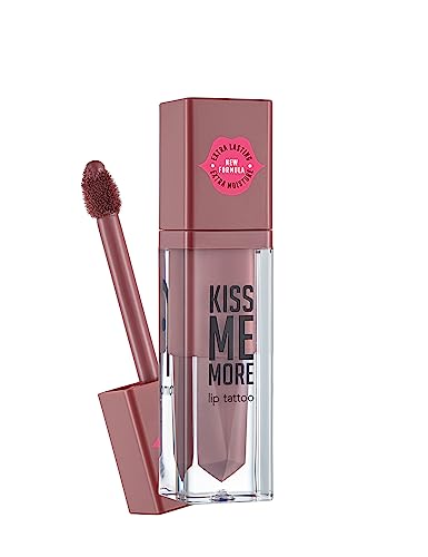 Flormar Kiss Me More Intensiv Pigmentierter Pflegender und Feuchtigkeitsspendender Langanhaltender Matte Liquid Lipstick Nr. 003 - Skin