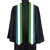 ASETKAT Uzbekistan National flag Graduation sash adult Stole Sash for International study students for class