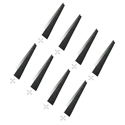 Garage Door Brush Seal 8 Pack - Retsun 2.5" W Bristles x 39.37" L