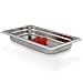 jokobela GN-Behälter :: ungelocht :: geeignet für Gaggenau, Miele und Siemens Dampfgarer (Edelstahl, Spülmaschine geeignet, Gastronorm 1/3, B 32,5 x T 17,6 x H 4,0 cm)