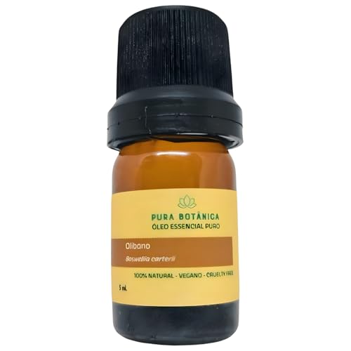 Óleo Essencial de Olíbano 100% Puro e Natural, Ideal para Aromaterapia, Difusor, Massagem, Pele - Pu
