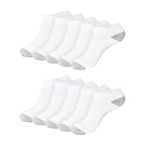 Hanes Calcetines suaves que absorben la humedad de corte bajo para...