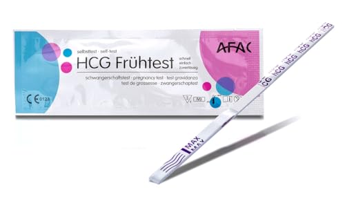 10 pezzi AFAC Test di gravidanza ultrasensibili I Pregnancy Test I Test Gravidanza 10mIU/ml I Risultato Rapido Accurati e Affidabili