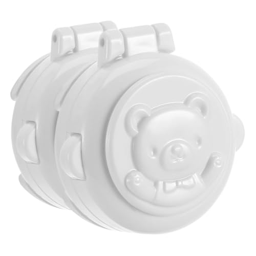 Cabilock Child Safety Lock for Washing Machine 2 Button Knob Guards Baby Proofing Plastic Quick Install