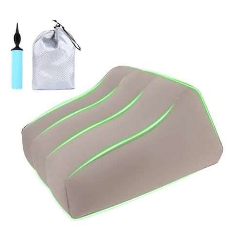 Frfik Almohada de elevación de piernas | Cojín inflable para reposapiés | Almohada de elevación de alineación espinal para personas mayores y adultos, recuperación de piernas, espalda, cadera, rodilla