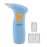 EBTOOLS pour ethilometre alcool pour testeur d'alcoolémie Alcootest d'alcool, Appareil de Contrôle D'alcoolémie Numérique, Appareil de Contrôle LCD Analyseur D'alcool Testeur D'alcoolémie avec 4 Embo