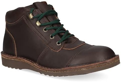 JIM GREEN Men's African Ranger Boots Lace-Up Water Resistant Full Grain Leather Work or Hiking Boot