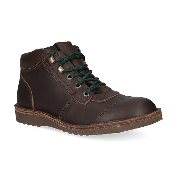 Image of JIM GREEN Men's African Ranger Boots Lace-Up Water Resistant Full Grain Leather Work or Hiking Boot