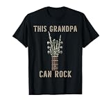 This Grandpa Can Rock On Skeleton Hand Music Band Guitar T-Shirt