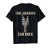 This Grandpa Can Rock On Skeleton Hand Music Band Guitar T-Shirt