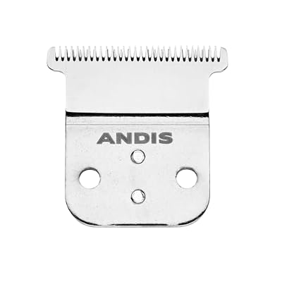 Andis Carbon Stainless Steel Replacement T-Blade Fits D-8 & Slimline Pro Li Trimmers, Deep Tooth, Zero Gap Precision, Professional Detail Performance