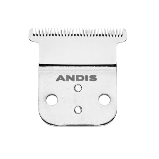 Andis – Karbon-Edelstahl-Tiefzahn-Ersatz-T-Klinge – für Modell D-8, Slim-Line Pro-Li Kabel-/Akku-Trimmer – enger und scharfer Schnitt, lückenlose, zuverlässige und langlebige Klinge – Silber