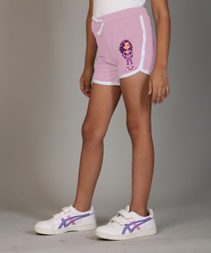 Image of KYDA KIDS Girls 100% Pure Cotton Printed Shorts | Regular Fit Soft Breathable Summer Wear | Multicolor Kids Shorts (Pack of 3)