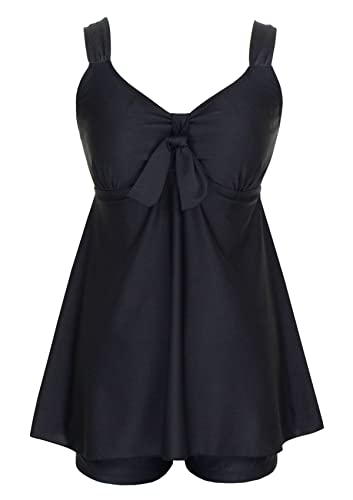 DANIFY Plus Size Swimsuit for Women Tankini Swimdress Tummy Control Swimwear Two Piece Bathing Suit Cover up Swim Dress DANIFY Plus Size Swimsuit for Women Tankini Swimdress Tummy Control Swimwear Two Piece Bathing Suit Cover up Swim Dress