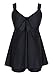 DANIFY Women's Plus Size Swimsuit Retro Print Two Piece Pin up Tankini Swimwear