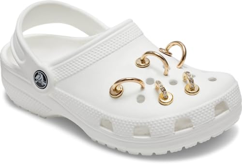 Image of Crocs Jibbitz Shoe Multi Pack, Bling Charms, Summer Nostalgia Gold, 5 Pack