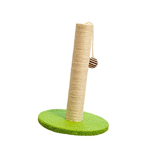 Leefasy Cat Scratching Post Vertical Scratcher Sisal Scratch Posts with Dangling Balls for Indoor Cats Kitten Grinding Paws Furniture Protection