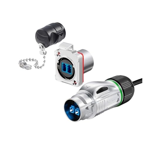 Conector industrial de fibra óptica BD24 para cableado de redes aéreas de 3m 2