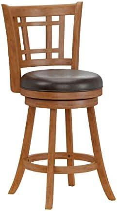 Hillsdale Fairfox Swivel Bar Stool, Counter, Oak