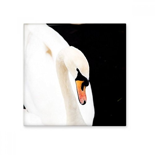 Cadeau craft cygne blanc en céramique pour décoration murale de maison