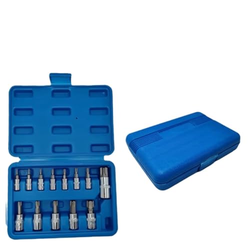 ���`�F�b�g�L�b�g 13 �̃g���N�X �r�b�g �\�P�b�g �Z�b�g 1/4 �C���` (T8-T30) 3/8 �C���` (T40-T60) & 1/2 �C���` (T70) �h���C�u �P�[�X�t�� �ԏC���c�[��