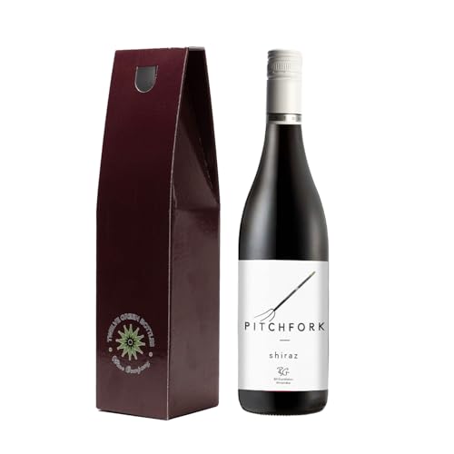 Twelve Green Bottles | Pitchfork Shiraz 75cl | 14% ABV | Vegan | South Eastern Australia | Fruity & Smooth Red Wine | Branded Gift Box