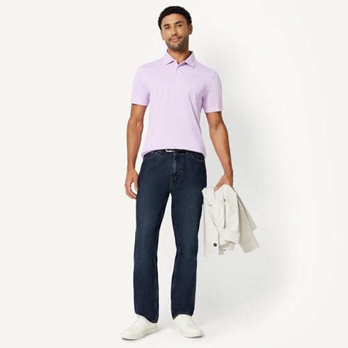 Image of Amazon Essentials Men's Moisture Wicking Golf Polo Shirt, Short Sleeve, Slim-Fit, Quick-Dry, Active Wear