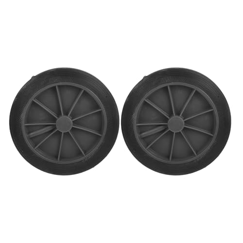Roues de poubelle extérieure anti-blocage en caoutchouc PU renforcé