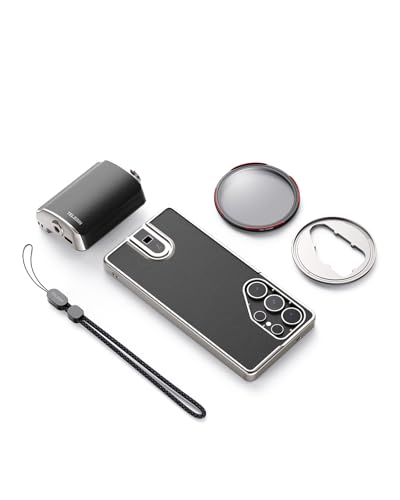 TELESIN FunShot �}�X�^�[�O���b�v�ʐ^�B�e�L�b�g�i�X�}�z�J�����O���b�v+�X�}�z�P�[�X�L�b�g+67mmCPL�Ό������Y�jGalaxy S25 Ultra��p ���K�l�ԍH�w�݌v ���B��O���b�v �Y�[���@�\ �t���E���A�����Y�ؑ� 2�i�V���b�^�[ �X