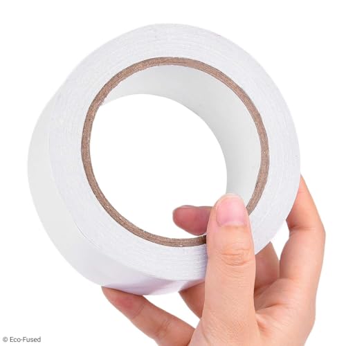 Eco-Fused Nastro Biadesivo Premium – Larghezza: 50 Mm – Lunghezza: 25 M – Per Bricolage, Fai Da Te E Ufficio – Rapido E Semplice Da Usare Su Carta, Vetro, Plastica, Legno, Metallo E Tessuto - 2