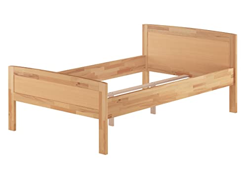 Erst-Holz®Seniorenbett Einzelbett 120x200 Futonbett Buche-Bettgestell ohne Rollrost 60.72-12 oR