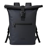 MASC Rolltop wasserdichter Rucksack für Damen und Herren, eleganter Arbeitsrucksack, 21 l Fassungsvermögen mit PC-Halter 18 Zoll