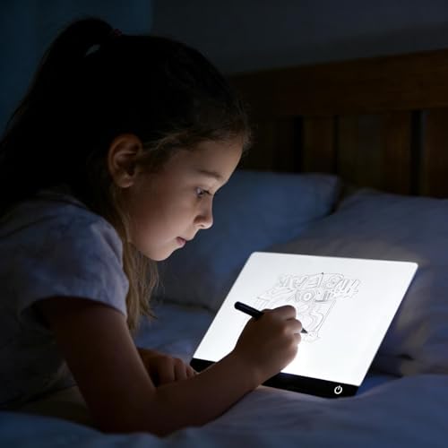 Tableau de dessin lumineux effaçable pour message et écriture