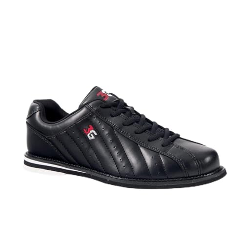3G Kicks Unisex Black Bowling Shoes- Wide Width (13 W US, Black)