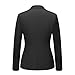 Women's 2 Piece Pant Suit Dressy Business Casual Outfits Notched Collar Blazer Professional Pantsuits Set for Work Office Black